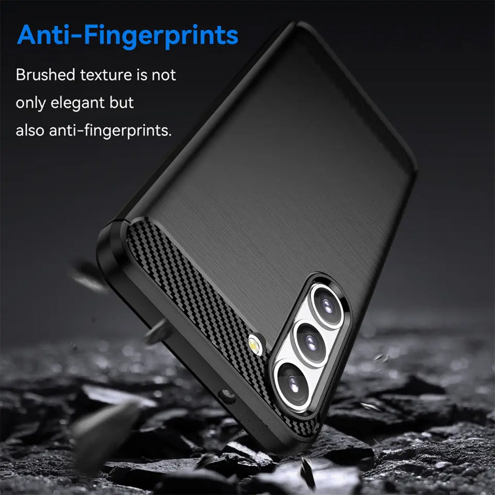Coque pour Samsung Galaxy S23+ S916, Techsuit, Carbone, Noire