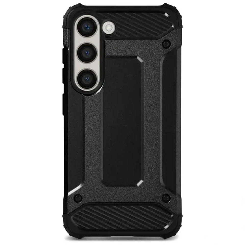 Hülle für Samsung Galaxy S23+ S916, Techsuit, Hybrid Armor, Schwarz