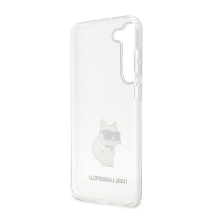 Étui pour Samsung Galaxy S23 S911, Karl Lagerfeld, Ikonik Choupette, Transparent