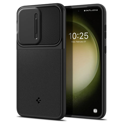 Étui pour Samsung Galaxy S23 S911, Spigen, Optik Armor, Noir