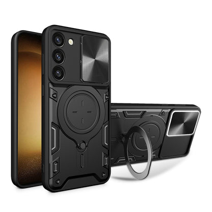 Coque pour Samsung Galaxy S23 S911, Techsuit, CamGuard Pro, Noire