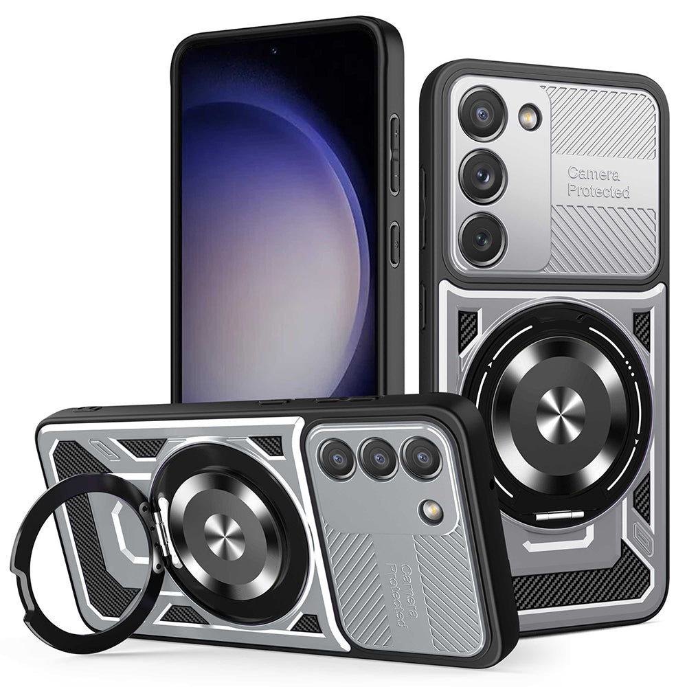 Coque pour Samsung Galaxy S23 S911, Techsuit, RuggedCam, Gris