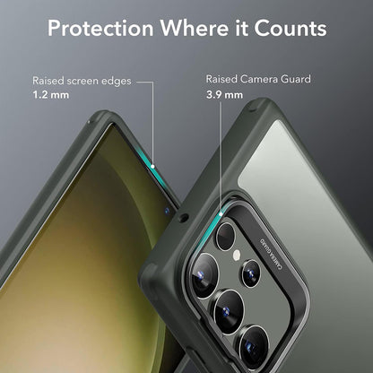 Étui pour Samsung Galaxy S23 Ultra S918, ESR, Classic Kickstand, Vert Transparent