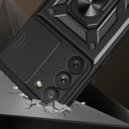 Coque pour Samsung Galaxy S23 Ultra S918, Techsuit, CamShield, Noire
