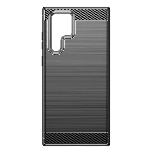 Hülle für Samsung Galaxy S23 Ultra S918, Techsuit, Carbon, Schwarz