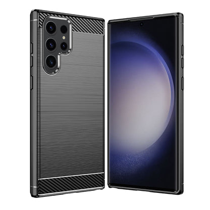 Coque pour Samsung Galaxy S23 Ultra S918, Techsuit, Carbone, Noire