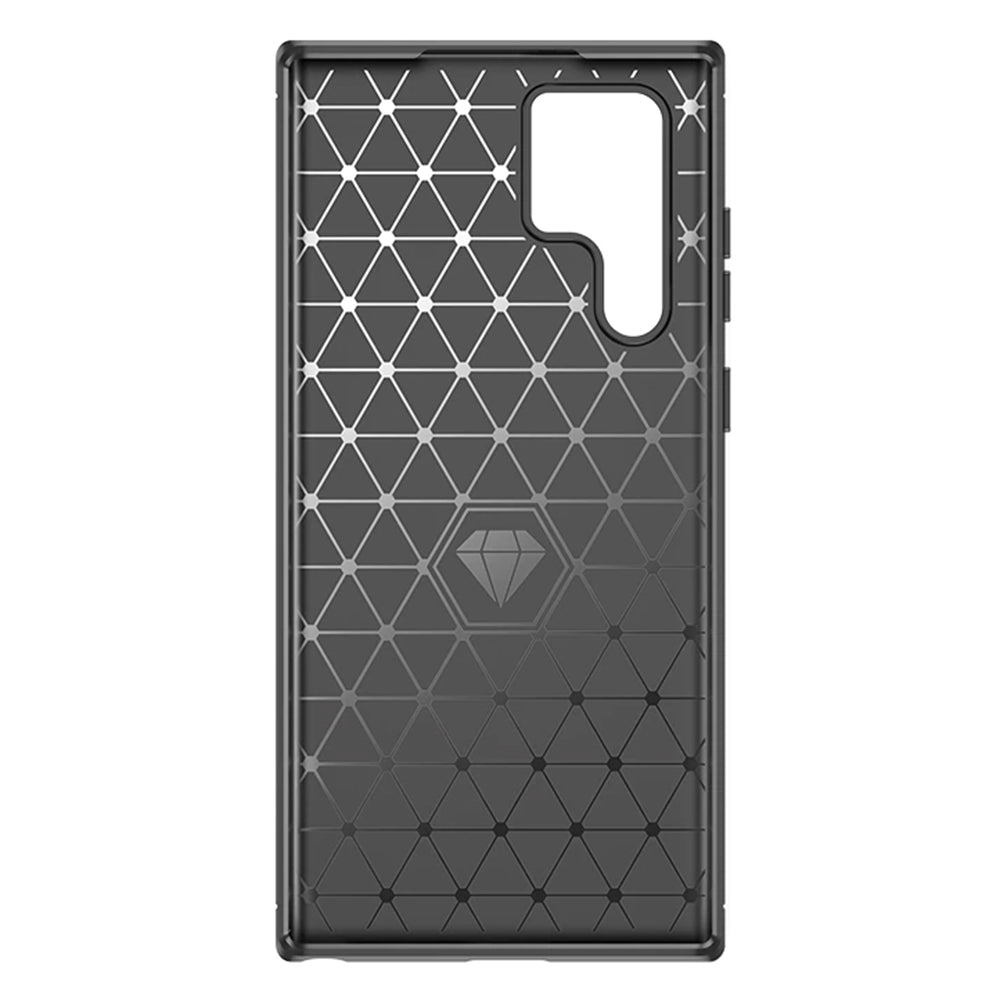 Coque pour Samsung Galaxy S23 Ultra S918, Techsuit, Carbone, Noire