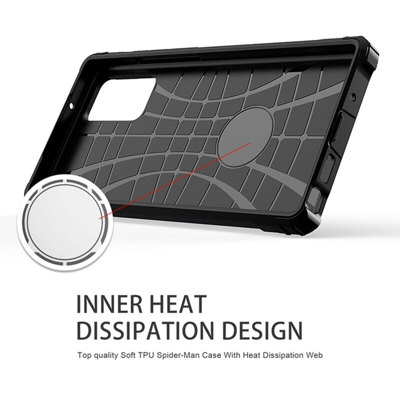 Case for Samsung Galaxy S23 Ultra S918, Techsuit, Hybrid Armor, Black