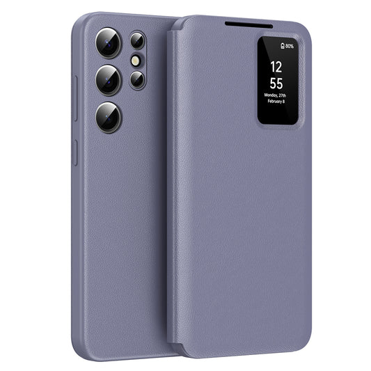 Coque pour Samsung Galaxy S23 Ultra S918, Techsuit, SmartView, Violet
