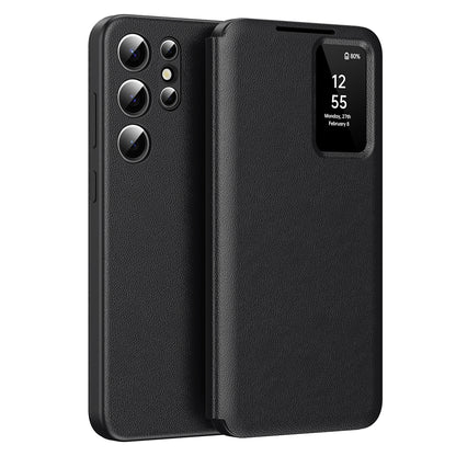 Case for Samsung Galaxy S23 Ultra S918, Techsuit, SmartView, Black