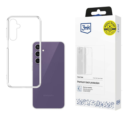 Case for Samsung Galaxy S24 FE S721, 3MK, Clear, Transparent
