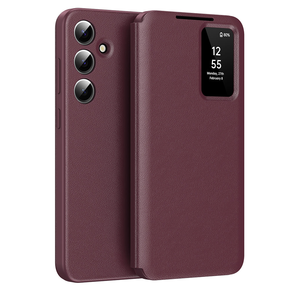Hülle für Samsung Galaxy S24 FE S721, Techsuit, SmartView, Rot