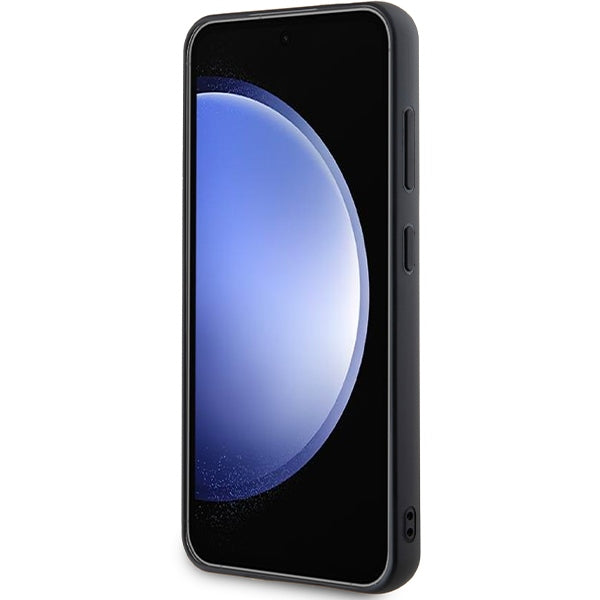 Étui pour Samsung Galaxy S24+ S926, Karl Lagerfeld, Plaque Métallique Strass, Noir