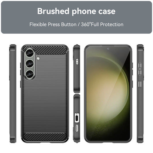 Hülle für Samsung Galaxy S24+ S926, Techsuit, Carbon, Schwarz