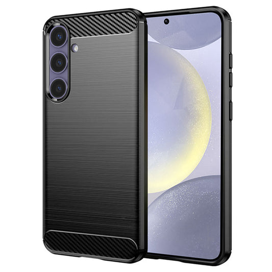 Hülle für Samsung Galaxy S24+ S926, Techsuit, Carbon, Schwarz