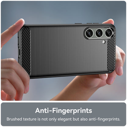 Coque pour Samsung Galaxy S24+ S926, Techsuit, Carbone, Noire