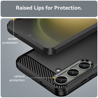 Coque pour Samsung Galaxy S24+ S926, Techsuit, Carbone, Noire