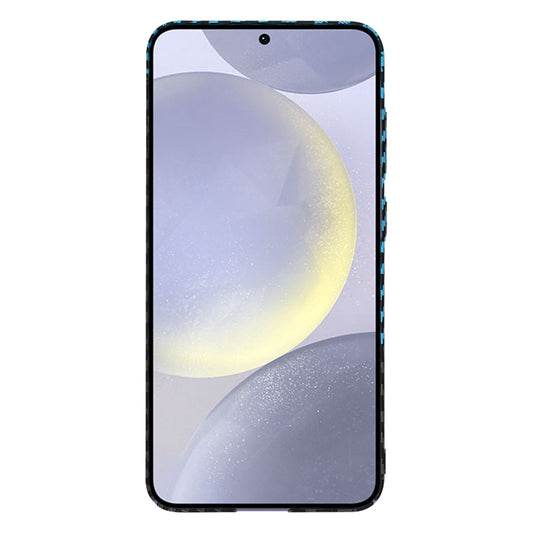 Coque pour Samsung Galaxy S24+ S926, Techsuit, Carbonite FiberShell, Noir Bleu