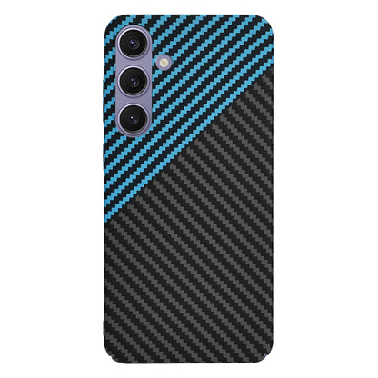 Coque pour Samsung Galaxy S24+ S926, Techsuit, Carbonite FiberShell, Noir Bleu