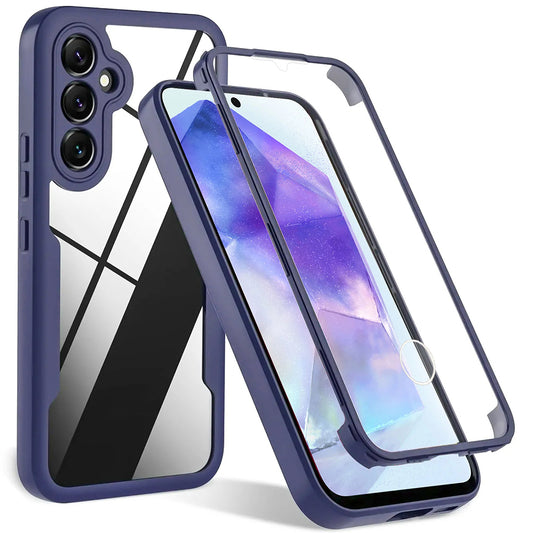 Coque pour Samsung Galaxy S24+ S926, Techsuit, ColorVerse 360, Bleue