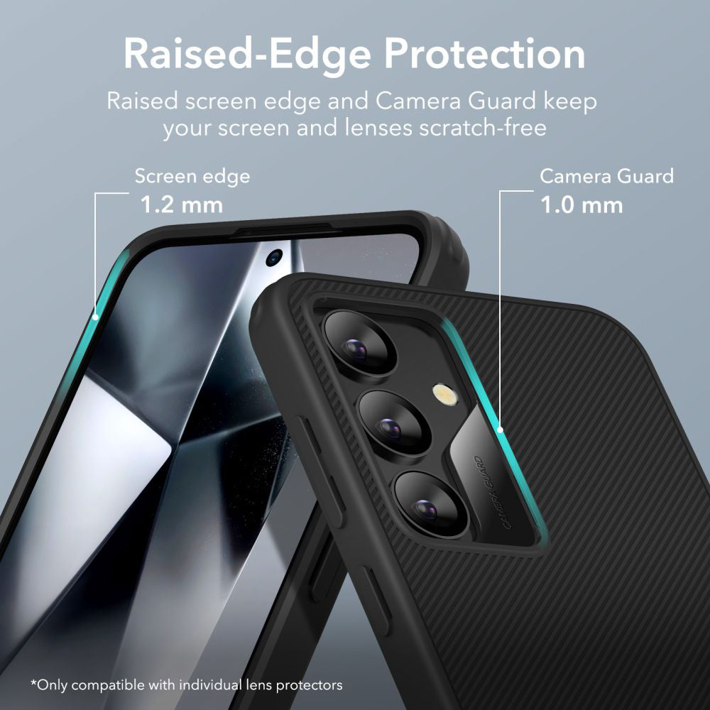 Hülle für Samsung Galaxy S24 S921, ESR, Air Shield Boost Kickstand, Schwarz