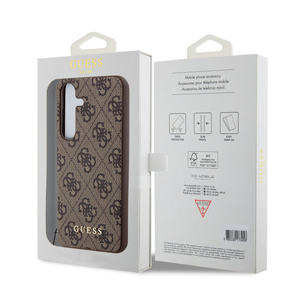 Case for Samsung Galaxy S24 S921, Guess, 4G Charm, Brown