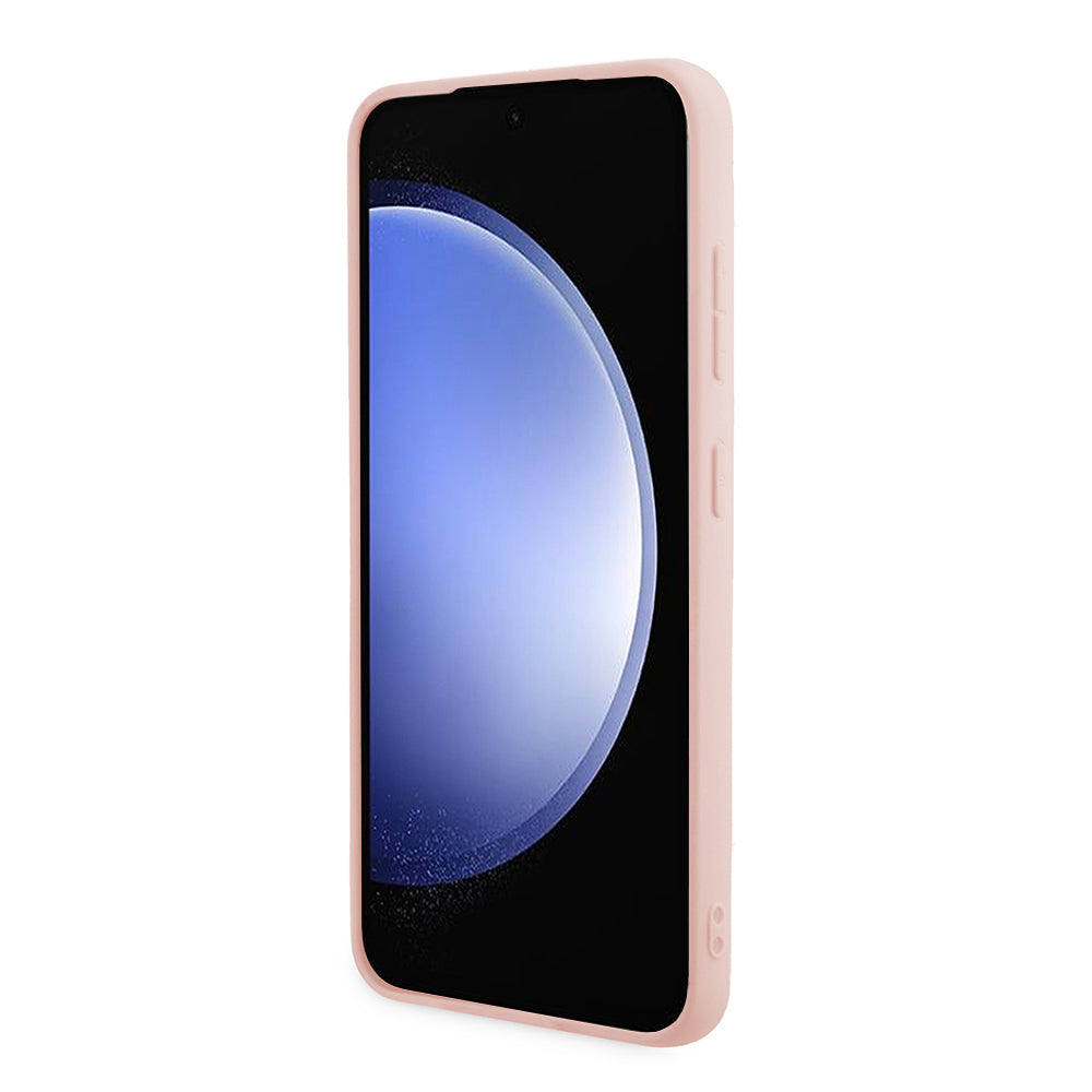 Étui pour Samsung Galaxy S24 S921, Guess, Glitter Script, Rose