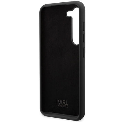 Étui pour Samsung Galaxy S24 S921, Karl Lagerfeld, Silicone Choupette NFT, Noir