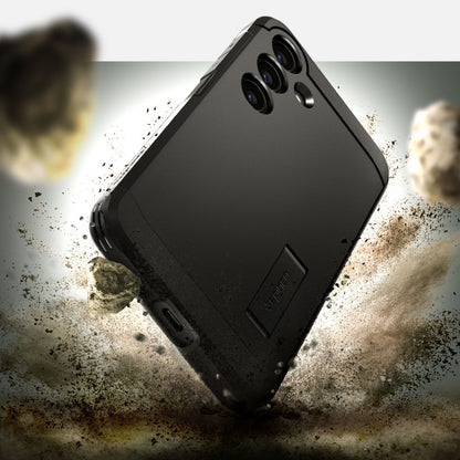 Hülle für Samsung Galaxy S24 S921, Spigen, Tough Armor, Schwarz ACS07355