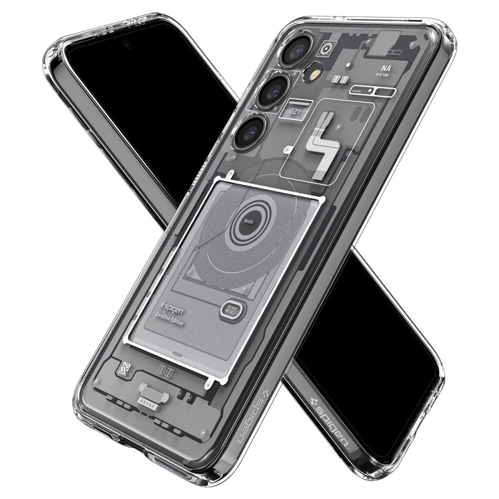 Étui pour Samsung Galaxy S24 S921, Spigen, Ultra Hybrid Zero One, Blanc