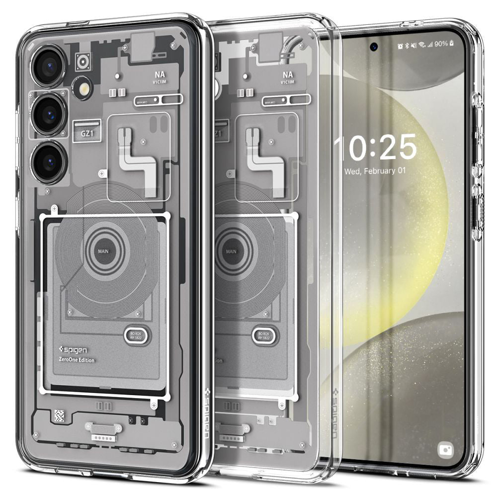 Étui pour Samsung Galaxy S24 S921, Spigen, Ultra Hybrid Zero One, Blanc