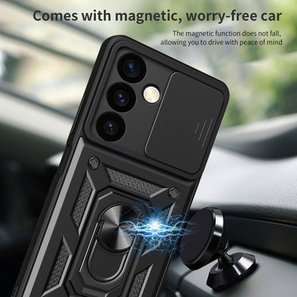 Coque pour Samsung Galaxy S24 S921, Techsuit, CamShield, Noire