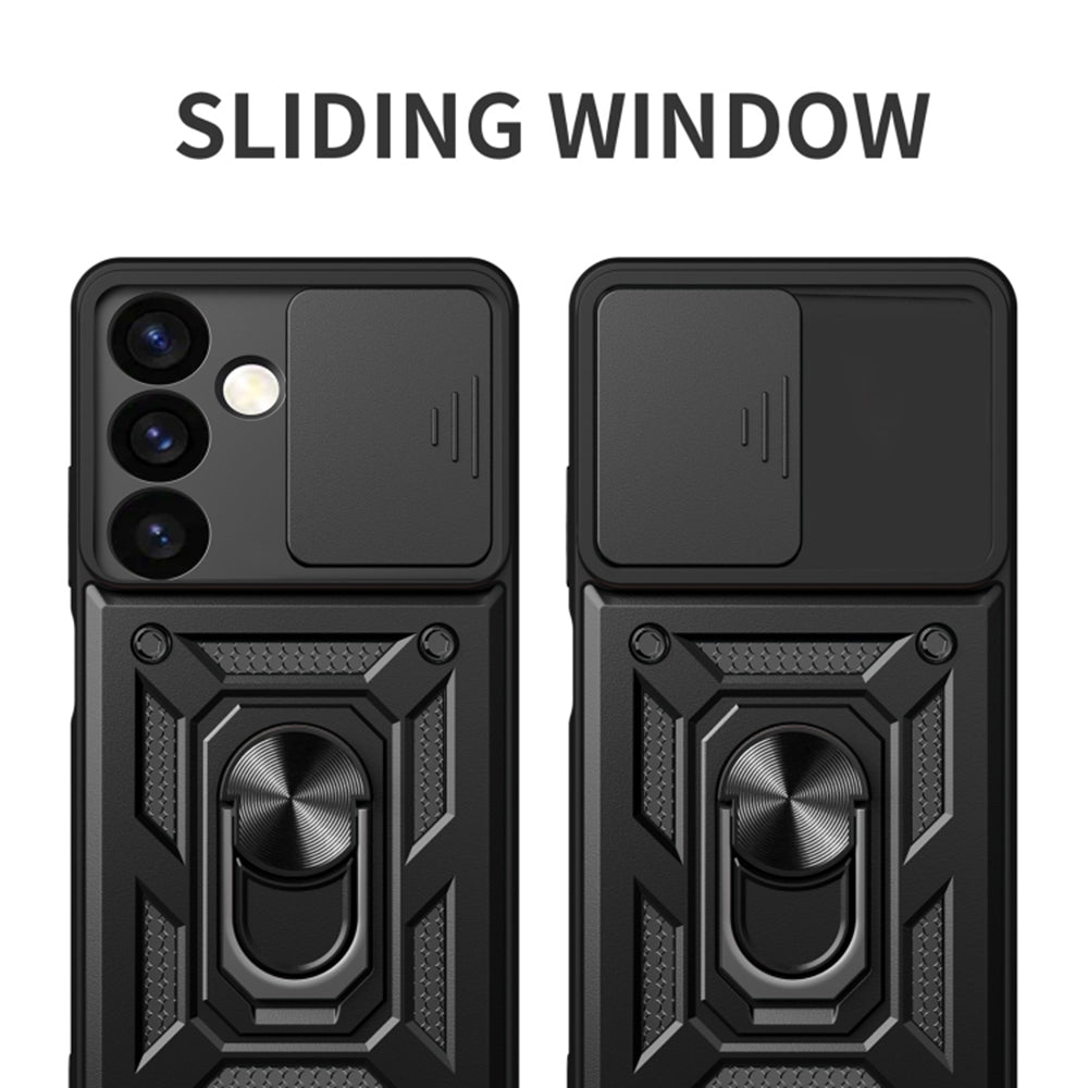 Coque pour Samsung Galaxy S24 S921, Techsuit, CamShield, Noire