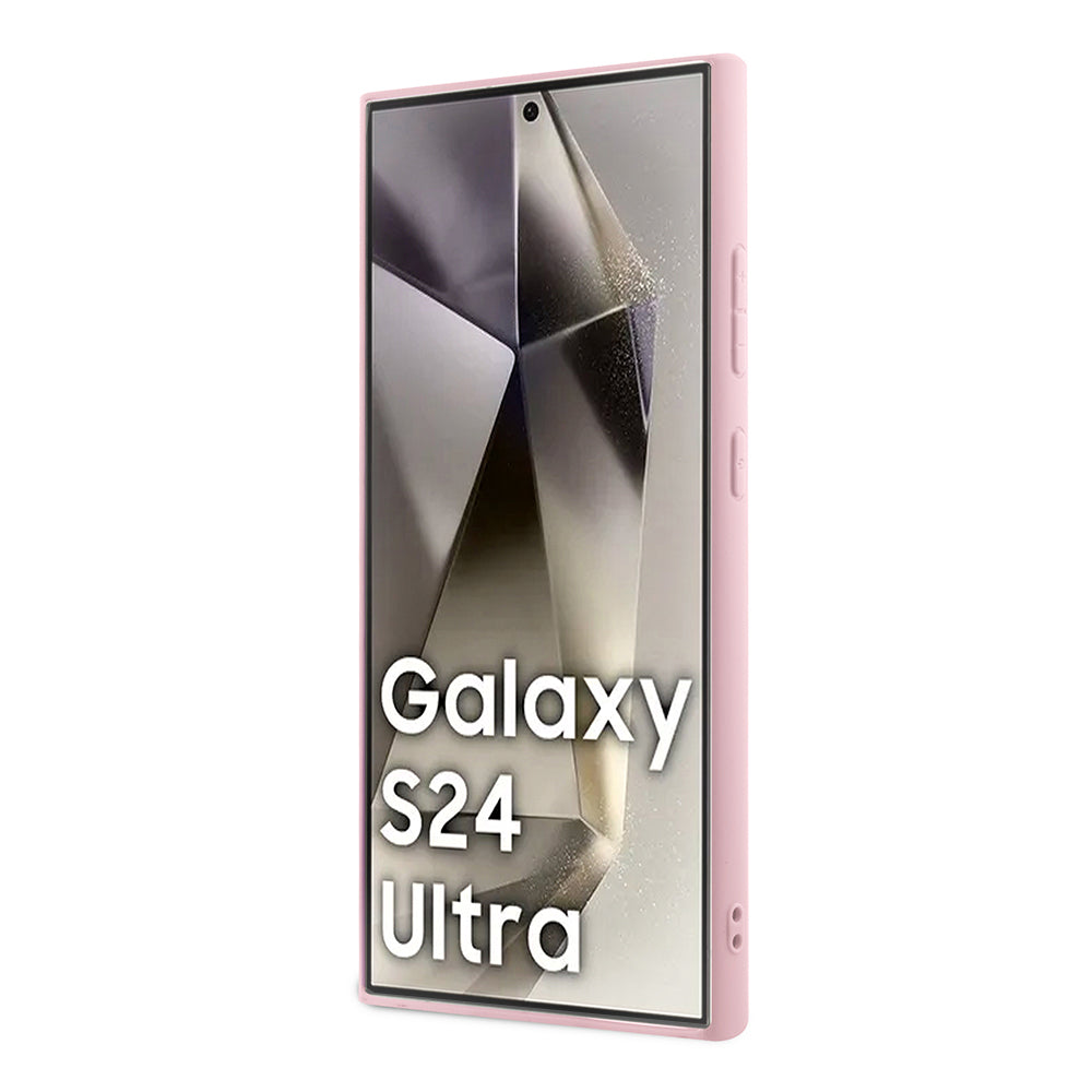 Étui pour Samsung Galaxy S24 Ultra S928, Guess, Glitter Script, Doré