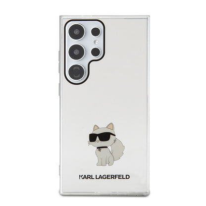 Étui pour Samsung Galaxy S24 Ultra S928, Karl Lagerfeld, IML Luxury Choupette, Transparent
