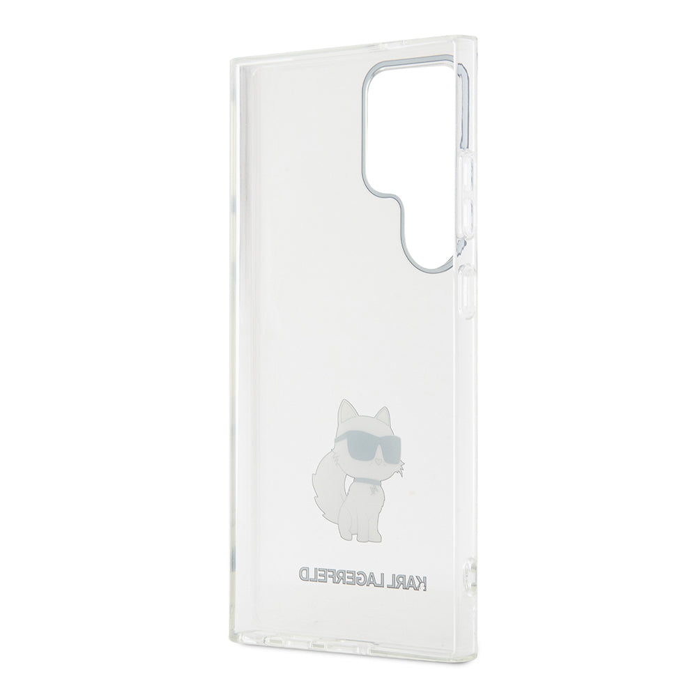 Étui pour Samsung Galaxy S24 Ultra S928, Karl Lagerfeld, IML Luxury Choupette, Transparent