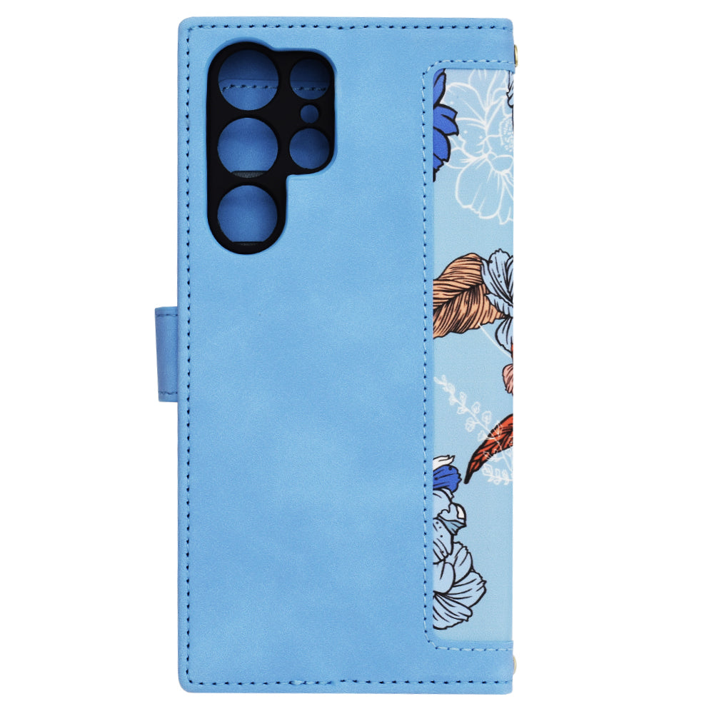Coque pour Samsung Galaxy S24 Ultra S928, Techsuit, FlipCraft, Bleu