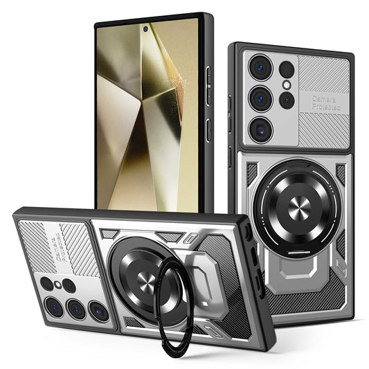 Coque pour Samsung Galaxy S24 Ultra S928, Techsuit, RuggedCam, Gris