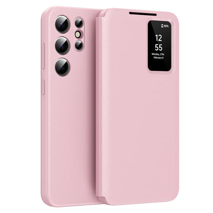 Coque pour Samsung Galaxy S24 Ultra S928, Techsuit, SmartView, Rose