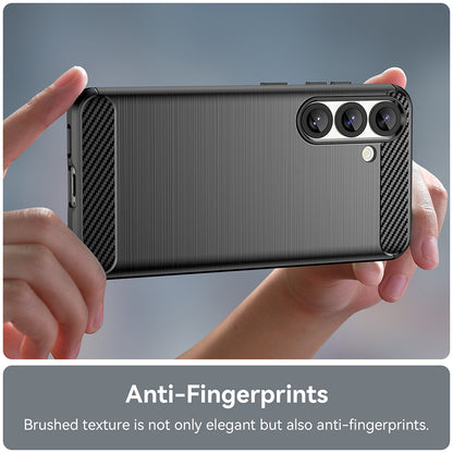 Coque pour Samsung Galaxy S25 Edge S937, Techsuit, Carbone, Noire
