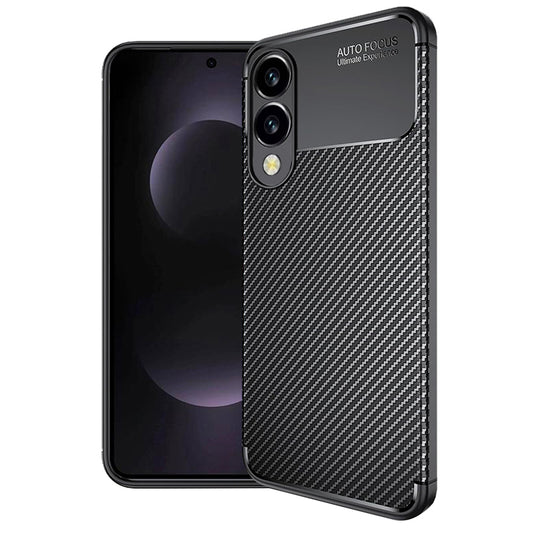 Hülle für Samsung Galaxy S25 Edge S937, Techsuit, CarbonFiber, Schwarz
