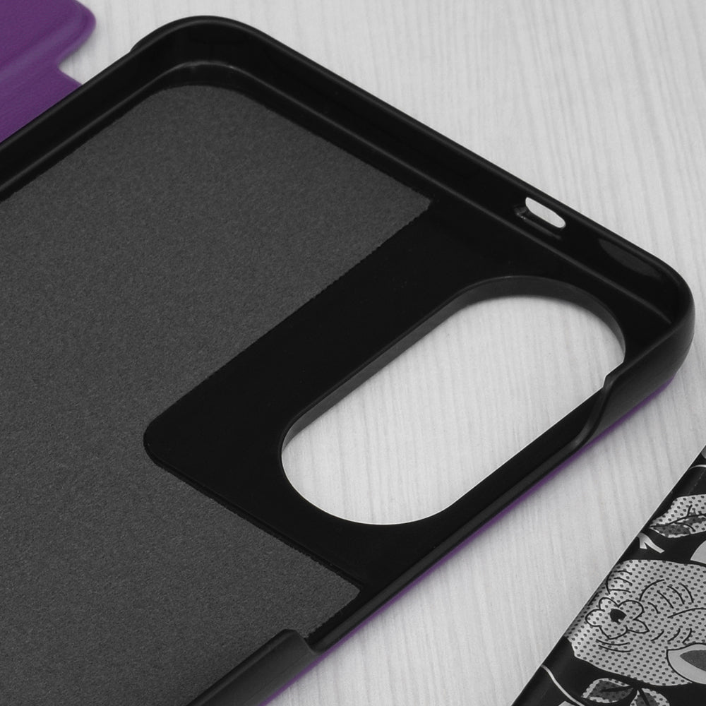 Coque pour Samsung Galaxy S25 Edge S937, Techsuit, eFold, Violet