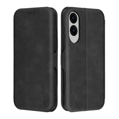Coque pour Samsung Galaxy S25 Edge S937, Techsuit, Safe Wallet Plus, Noire
