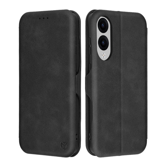 Hülle für Samsung Galaxy S25 Edge S937, Techsuit, Safe Wallet Plus, Schwarz