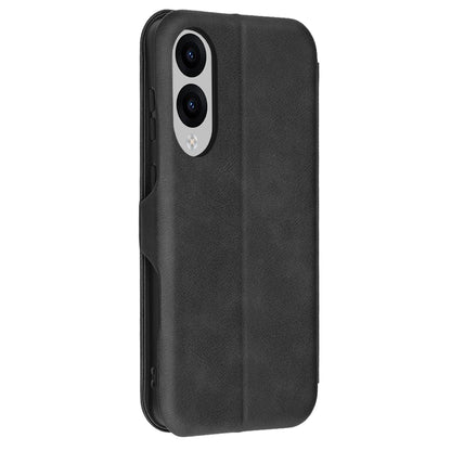 Coque pour Samsung Galaxy S25 Edge S937, Techsuit, Safe Wallet Plus, Noire
