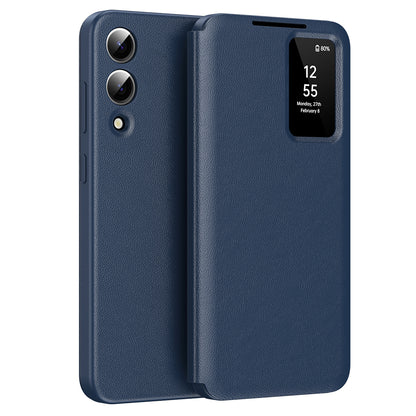 Coque pour Samsung Galaxy S25 Edge S937, Techsuit, SmartView, Bleue