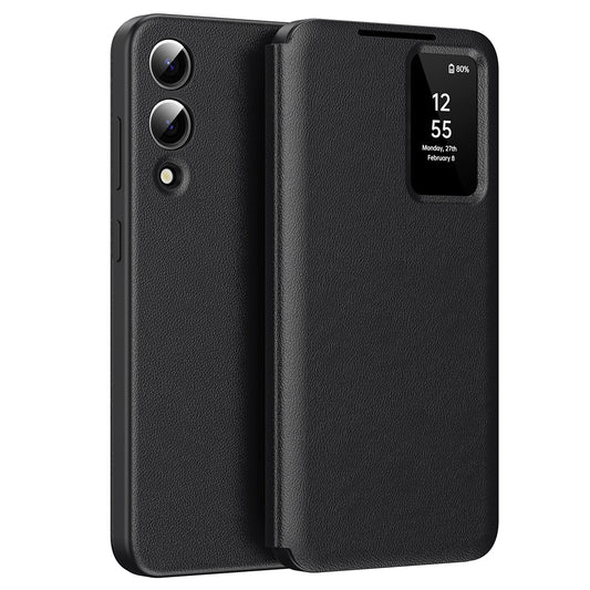 Hülle für Samsung Galaxy S25 Edge S937, Techsuit, SmartView, Schwarz