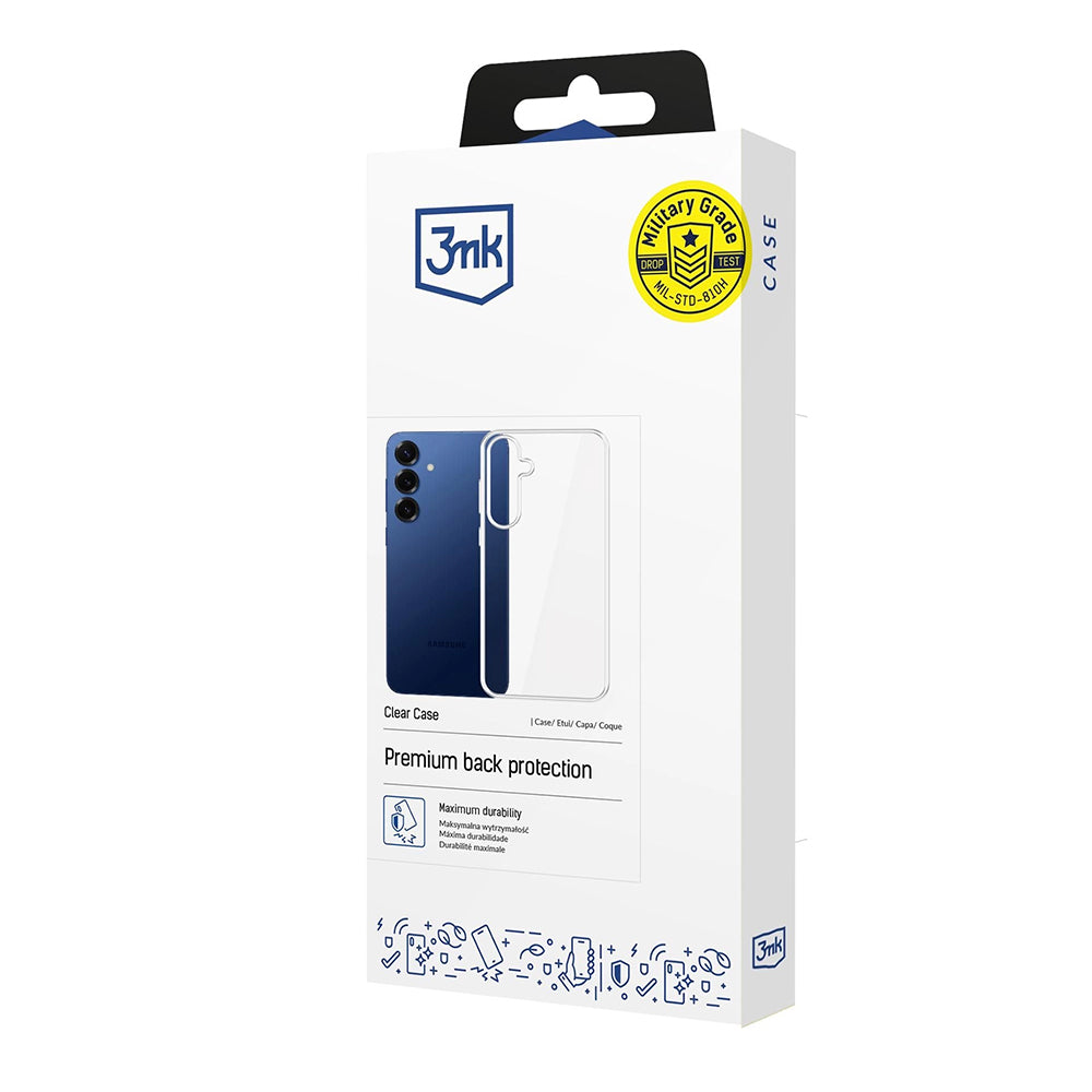 Hülle für Samsung Galaxy S25 FE, 3MK, Klar, Transparent