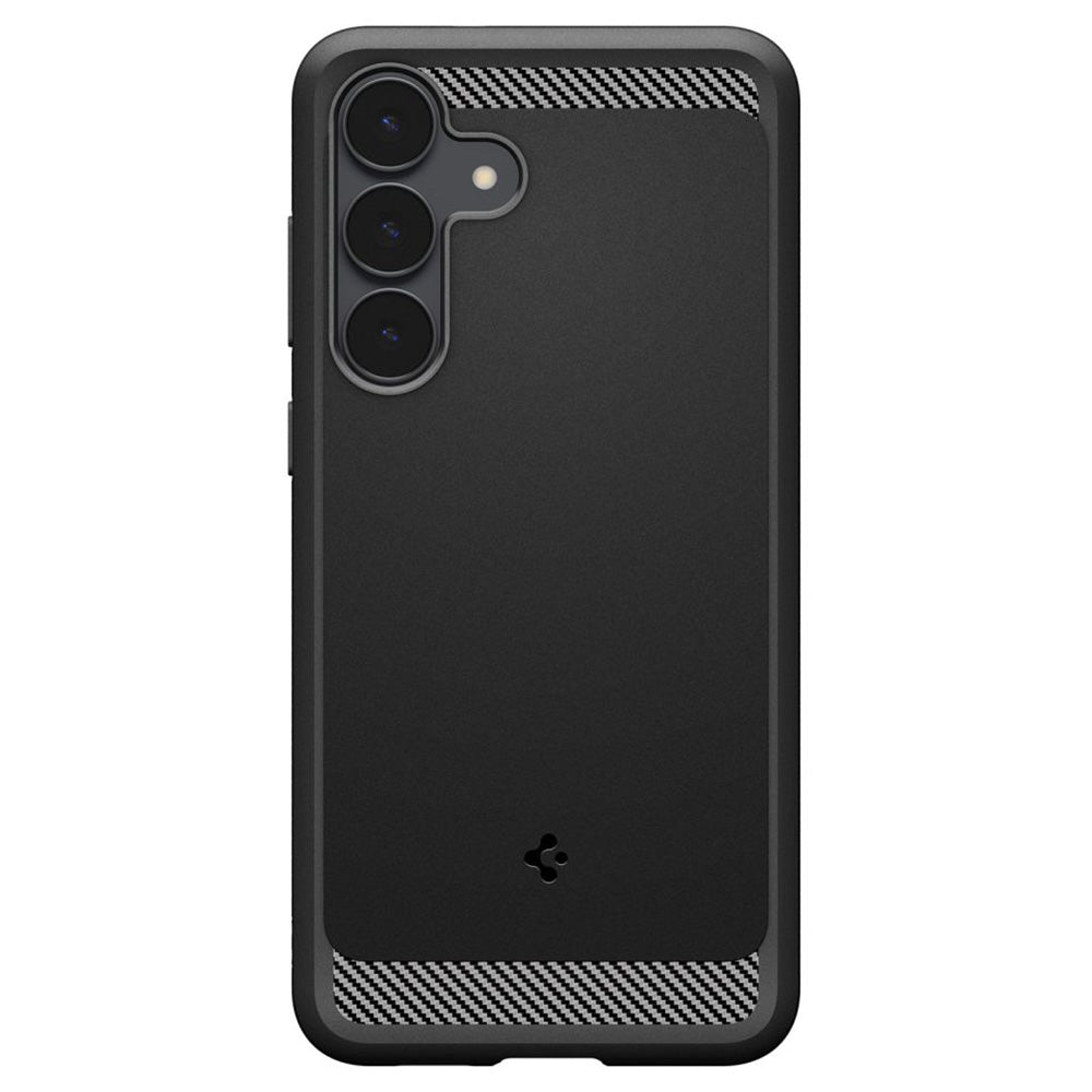 Hülle für Samsung Galaxy S25 FE, Spigen, Rugged Armor, Mattschwarz ACS10025