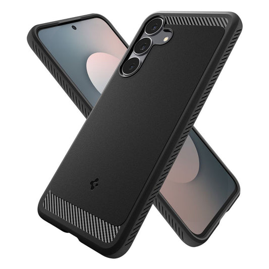 Étui pour Samsung Galaxy S25 FE, Spigen, Rugged Armor, Noir Mat ACS10025